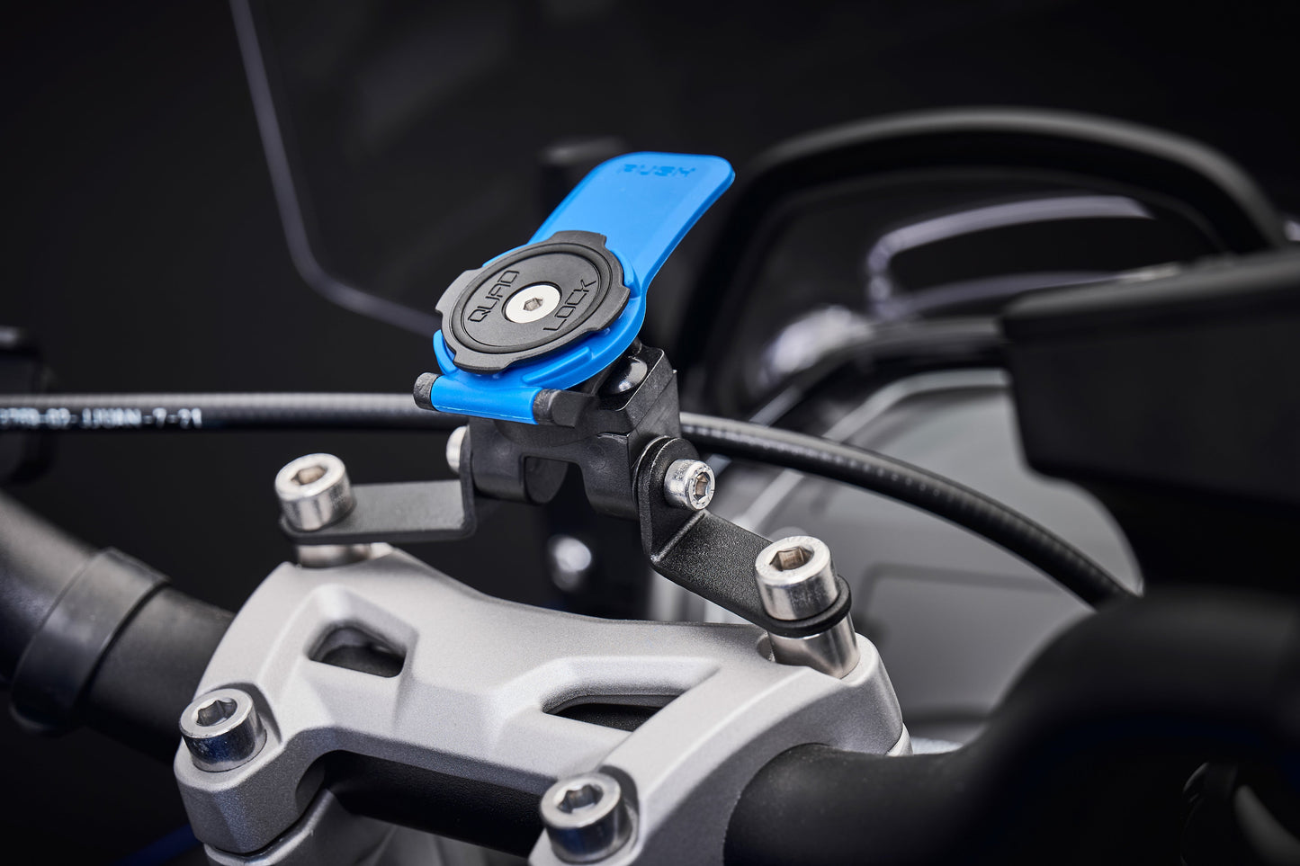 Evotech Quad Lock Compatible Handlebar Clamp Mount - Triumph Tiger Sport 660 (2022+)