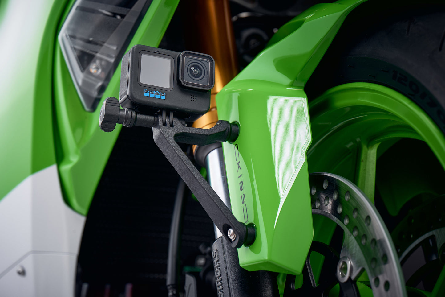 Evotech Action / Safety Camera Front Mudguard Mount - Kawasaki ZX-10RR Performance (2018-2020)