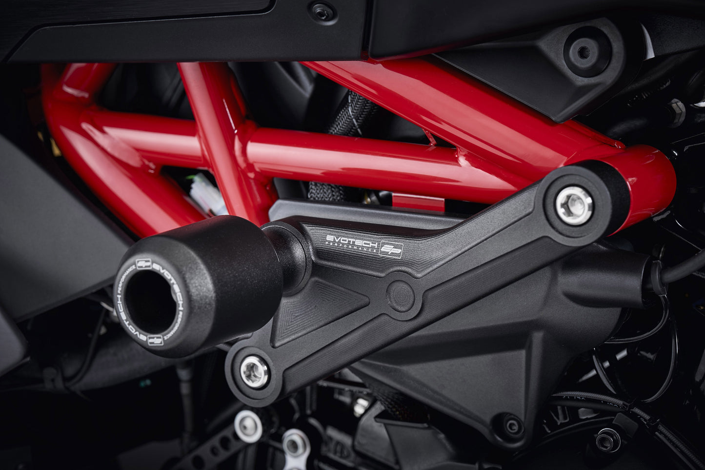 Evotech Ducati XDiavel Black Star Frame Crash Protection (2021 - 2022) (Black)