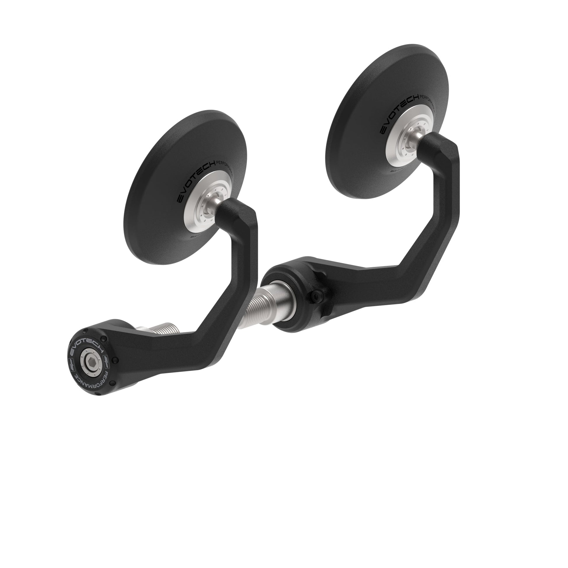 EP Bar End Mirrors for the Yamaha FZ-07 have x2 magnification. Evotech Performance’s circular motorcycle mirrors have a stainless steel model-specific fitting mechanism and robust powder-coating on the aluminium stem.