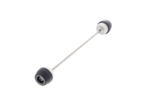 EP Rear Spindle Bobbins for the KTM 790 Adventure R are two crash protection bungs to be fitted either side of the motorcycle’s rear wheel. The aluminium and nylon crash bobbins are installed using a rolled-thread spindle rod.