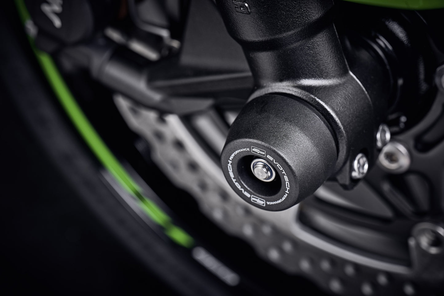 Evotech Front Spindle Bobbins - Kawasaki ZX6R Performance (2019 - 2021)