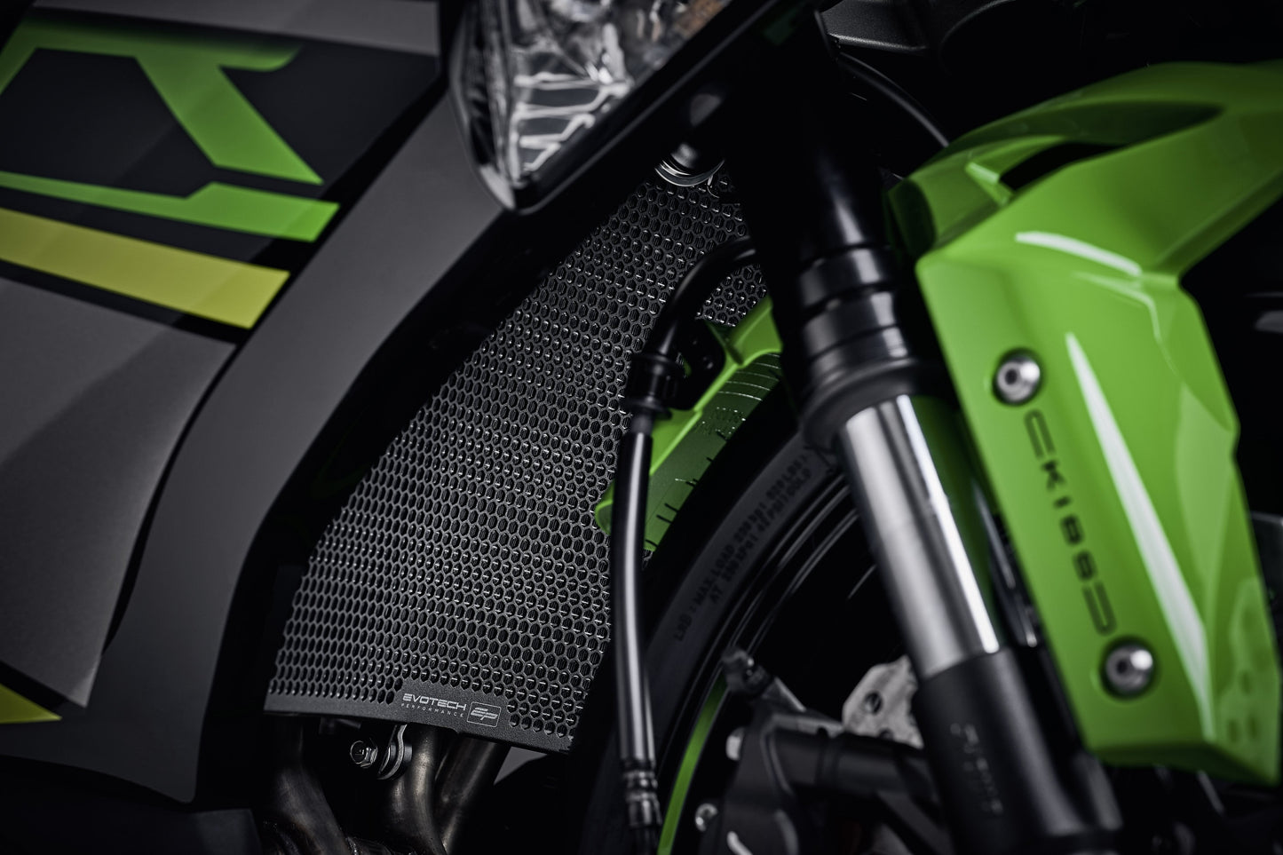 Evotech Kawasaki ZX6R Radiator Guard 2013 - 2018